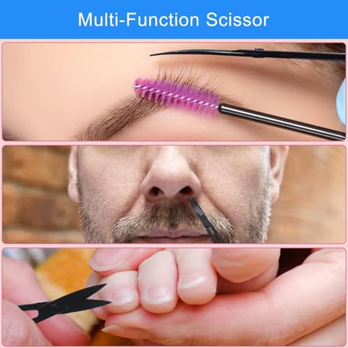 Tweezers and Fingernail Clippers Kit, 8 Pcs Professional Tweezer Nail Clipper Set Stainless Steel Manicure Tools with Case for Men Women