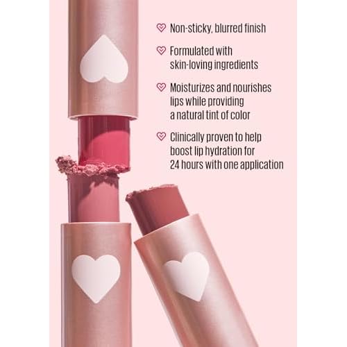 KAJA Lip Balm - Love Blur 01 Pure Cupid | Soft & Comfort Semi-Matte Blurring Daily Color, Shea Butter, Avocado Oil, Citrus Unshiu Peel Extract, Vitamin E Infused, Stocking Stuffers, 0.14 Oz