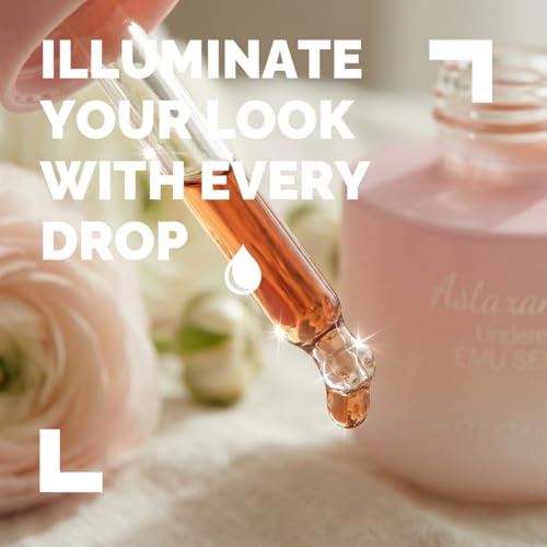 Astaxanthin Eye Serum with Emu Oil - Natural Antioxidant for Radiant Skin
