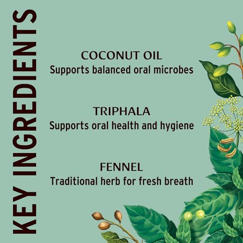 Banyan Botanicals Organic Mint Oil Pulling Mouthwash 8 Fl Oz Pack of 2
