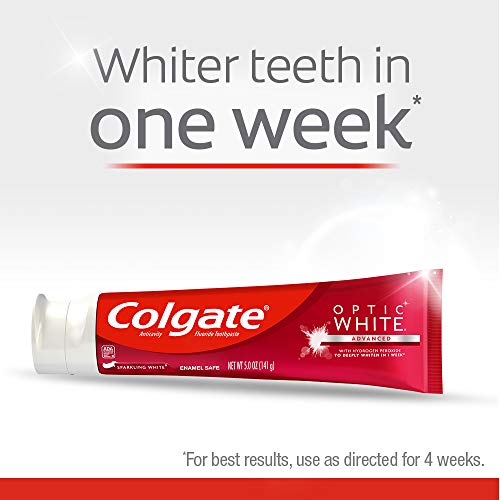 Colgate Optic White Whitening Toothpaste Icy Mint, 5 oz 3-Pack