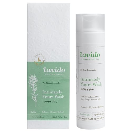 pH Balanced Feminine Wash with Tea Tree & Lavender - 8.4 oz Natural Intimate Cleanser