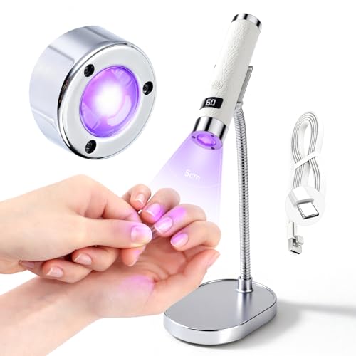 SAVILAND UV Light for Gel Nails with Magnetic Stand - White