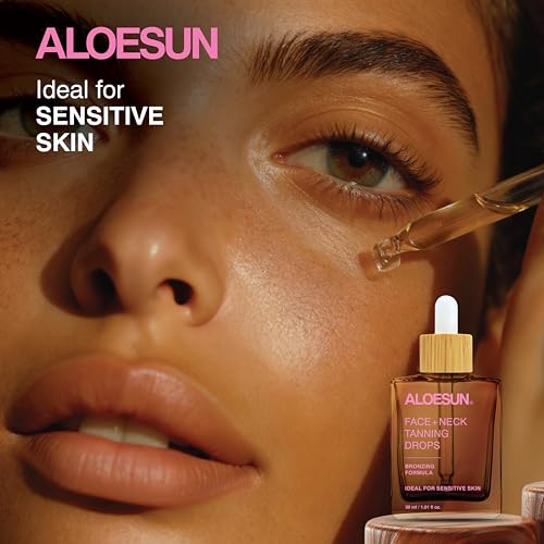 Self Tanning Drops for Face & Body - Gradual Sunless Bronzer with Hyaluronic Acid