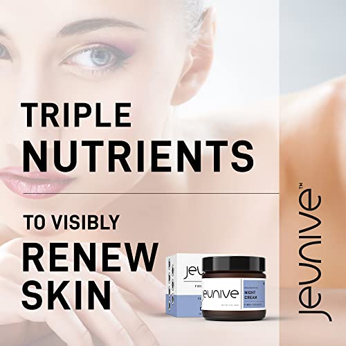 Regenerative Triple Power Nourishing PM Night Cream - Soothing with Anti-Aging Lavender, Peony and Vitamins to Energize Tired Skin | 2 oz (57g)