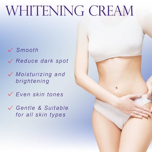 Intimate Bleaching Cream for Women,Skin Lightening Body Whitening Cream for Private Parts,Kojic Acid Brightening Dark Spot Remover for Neck,Armpit,Underarm,Elbow,Inner Thigh and Knees