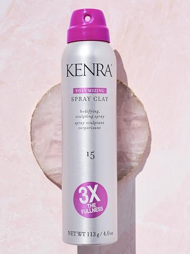 Kenra Volumizing Spray Clay 15 Oz - Bodifying, Fullness & Texture Spray with Long-Lasting Hold