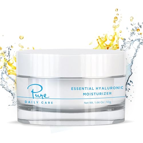 1.7 Oz Hyaluronic Moisturizer - Silicone-Free Hydrating Face Cream for All Skin Types - Pack of 1
