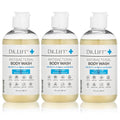 Antibacterial Body Wash 8 Oz - Gentle Shower Gel 3-Pack - Unscented & Hydrating (Variation: 8 Fl Oz Pack of 3)