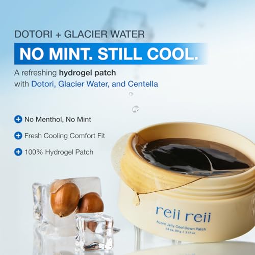 Acorn Jelly CoolDown Patch – Vegan Hydrogel Patches with Dotori Extract & Glacier Water for Instant Cooling & Soothing