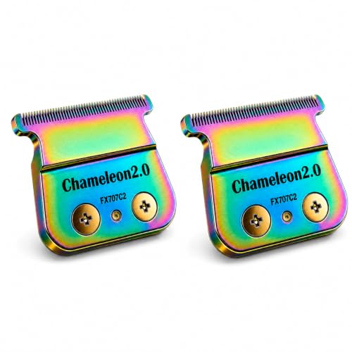 7 Colorful Replacement Blades for BaBylissPRO FX787 & FX726 Trimmers - Outlining & Detailing