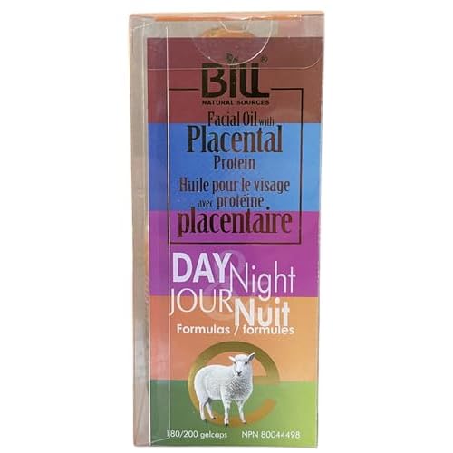 Lamb Placenta & Royal Jelly with Vitamin E Facial Oil, 200 Gelcaps, Bill Natural Sources