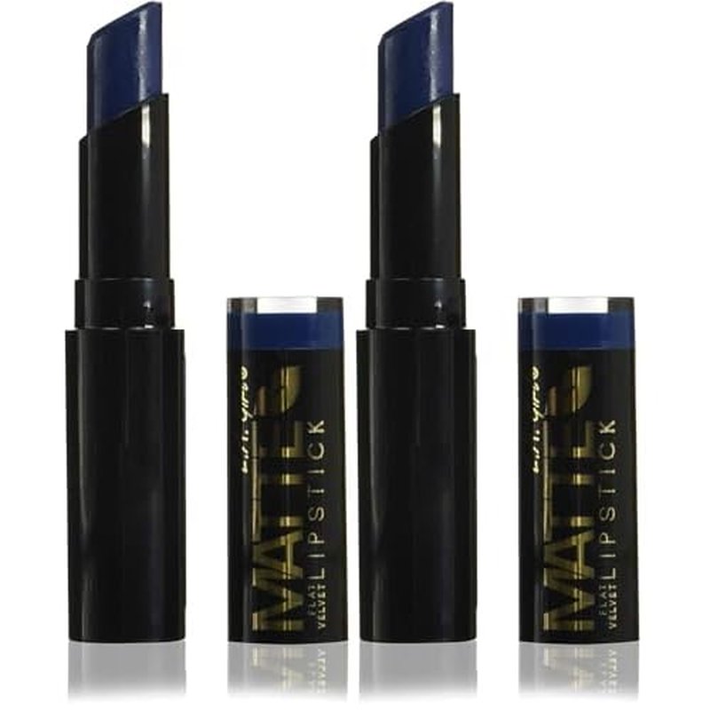L.A. Girl Matte Flat Velvet Lipstick, Blue Valentine, 0.1 Ounce (GLC825) (Pack of 2)