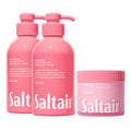 Saltair Body Wash, Pink Beach 2-Pack. Moisturizing Body Cleanser & Multi-Lipid Body Butter - Rich, Nourishing Pink Beach Hydrating Body Cream Bundle
