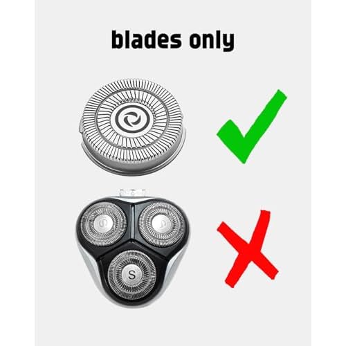 Sweetlf Replacement Blades for SweetLF Electric Razor for Men, 12 Pack SweetLF Shaver Blades, SWS7105 Replacement Blades for SweetLF Shaver SWS7105 SWS7105BK, 2 Cleaning Brush