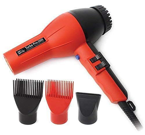 Annie Ceramic Turbo Pro-2000 Hair Dryer with Ionic Technology, 6 Speed & Heat Settings
