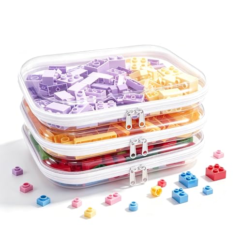 Clear Hard Shell Zipper Case,Transparent Double Zippers Pouch with