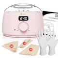 Ajoura Digital Wax Warmer Pink - Quick-Heat Hair Removal Kit with LCD Control