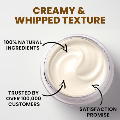 MONIER Whipped Beef Tallow for Skin, Tallow and Honey Balm for Face, Moisturizer with 100% Organic Grass-Fed Beef Tallow & Raw Wild Honey - Packaging May Vary - Dry & Sensitive Skin (Unscented)