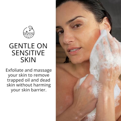 Sima - Bundle - Exfoliating Face & Body Scrub Towel White + Gentle Face Cloth