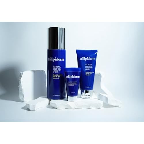 Trilipiderm Weekender Bundle - All-Body Moisture Retention Cr?me 2-Pack Travel Size ? 1x SPF 30 Broad Spectrum Sunscreen 3 oz + 1x Original Formula 3 oz