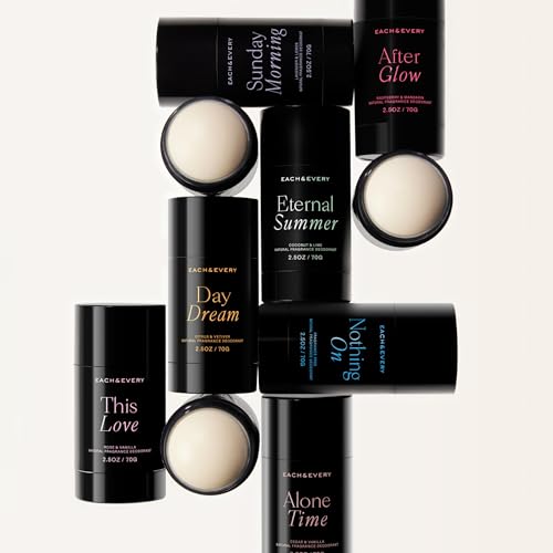 Mini Natural Deodorant Set - Aluminum-Free, Vegan, 4 Scents, Sensitive Skin