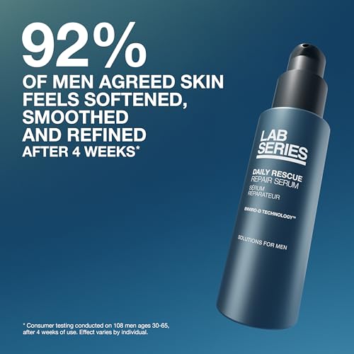 Men's Hydrating Repair Serum with Hyaluronic Acid & Algae - Skin Defense & Moisturizer, 1.7 Fl Oz