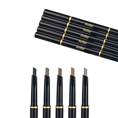 Eyebrow Pencil Gray Waterproof Smooth Natural Cruelty Free (Gray #5)