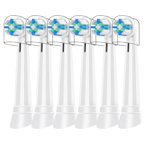 JSMIOROSE White 6-Pack Replacement Brush Heads for Oral B IO Electric Toothbrushes
