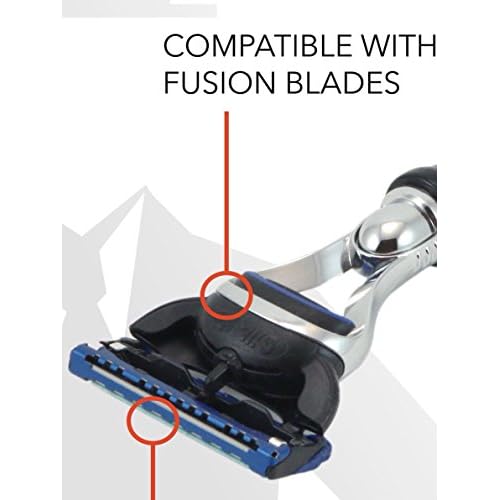 G.B.S Men's Classic 5 Blade Compatible Razor with Black Handle