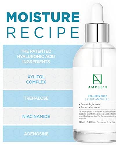 Hydrating Hyaluronic Acid Serum 3.38 Fl Oz - Oily & Combination Skin Friendly