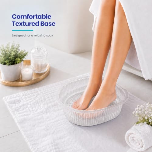 ForPro Professional 100-Count Clear Disposable Pedicure Liners - 50% Thicker, Universal Fit