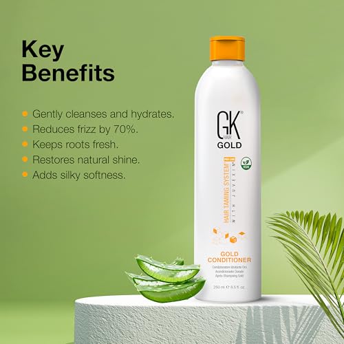 Keratin Gold Conditioner for Hair Moisture Shine & Protection - All Hair Types