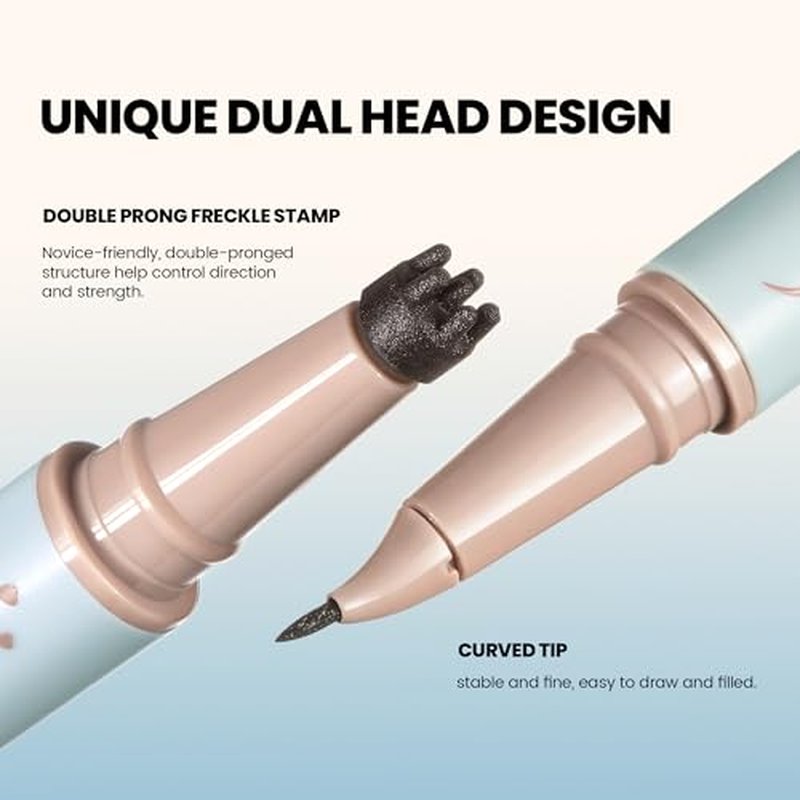 2-in-1 Dual Ended Microblading Freckle Pen & Freckle Stamp,Waterproof Freckle Stamp & Precise 15¡ÆTip for Natural Lifelike Freckle Makeup,Perfect Make up,Last 24Hrs.