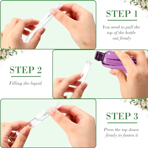 Tanlade 300 Pcs 10ml Mini Spray Bottles Refillable Clear Glass Travel Perfume Atomizer Mouthwash Bottle Cologne Small Sample Containers for Essential Oils, Retailers