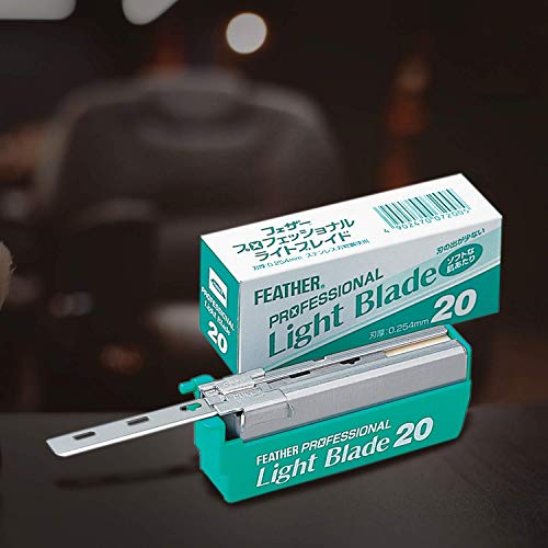 Feather Artist Club ProLight Razor Blades Pack of 20 - Light, Sharp, Skin-Friendly