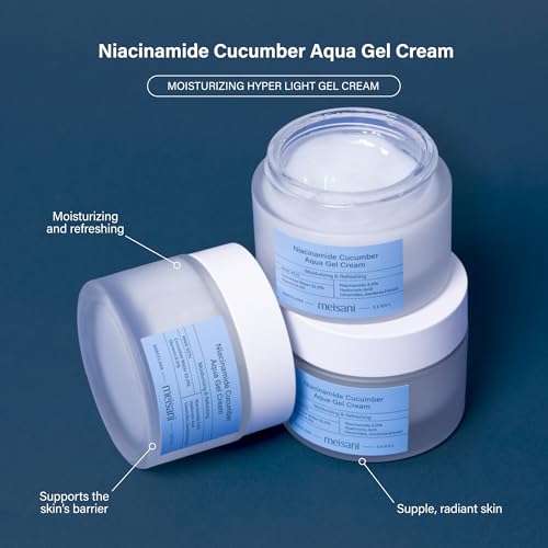 Niacinamide Cucumber Aqua Gel Cream - Hydrating & Soothing Face Moisturizer 1.76oz
