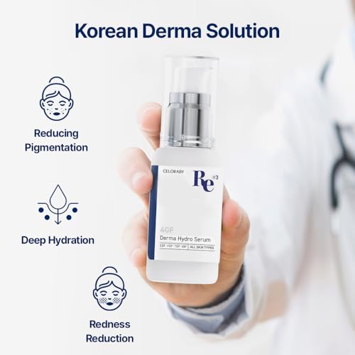 CELORABY 4GF Derma Repair Hydro Serum - Hydrating Serum with Quadruple Peptides, Niacinamide, and Hyaluronic Acid for Smooth, Healthy-Looking Skin (1.01 fl. oz)