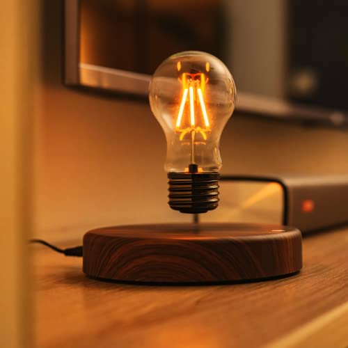 Levitating Bulb Lamp - Magnetic Floating Night Light, Round-Classic Style
