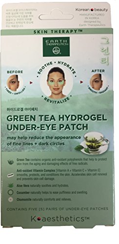 Earth Therapeutics Collagen & Green Tea Hydrogel Under Eye Patches - 10 Pairs