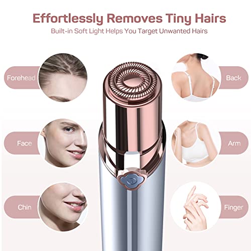 Facial Hair Removal Device for Women Blue & Gold Painless & Reusable