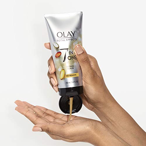 Facial Cleanser by Olay Total Effects Refreshing Citrus Scrub Face Cleanser, 5 Ounce (Pack of 2)