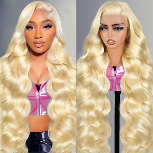 613 Blonde Lace Front Wig Human Hair 250 Density 20 Inch HD 13x6 Frontal, Pre Plucked – Kassamo
