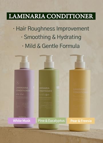 Laferme Laminaria Organic Conditioner for Damaged & Dry Hair, Hydrating & Anti-Frizz, Sulfate & Paraben Free, 16.9 Fl Oz