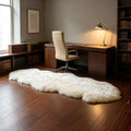 Sheepskin Rug 2x6 ft Luxury Wool Home Decor Cream White