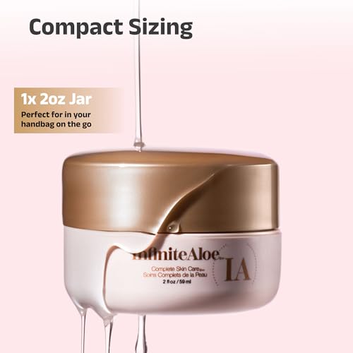 All-In-One Aloe Vera Face & Body Cream - Original Scent, Small Jar 2 oz - Sensitive Skin Friendly
