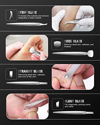 FERYES 7PCS Pedicure Tool Kit - Ingrown Toenail Removal & Foot Grooming Set