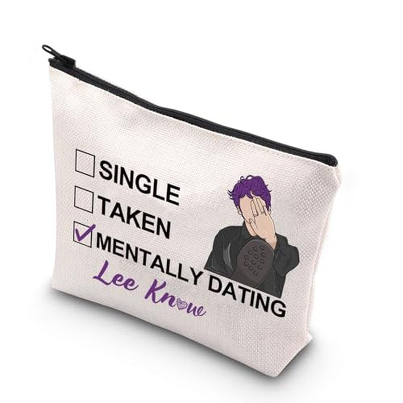 JNIAP Stay Lee Makeup Bag Lee Leebit Gifts Single Taken Mentally Dating With Lee Gifts Stay Member Gifts (WITH LEE mb)