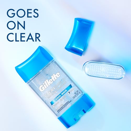 Gillette Advanced Clear Gel Antiperspirant 5-Pack, Cool Wave 3.8 oz Each