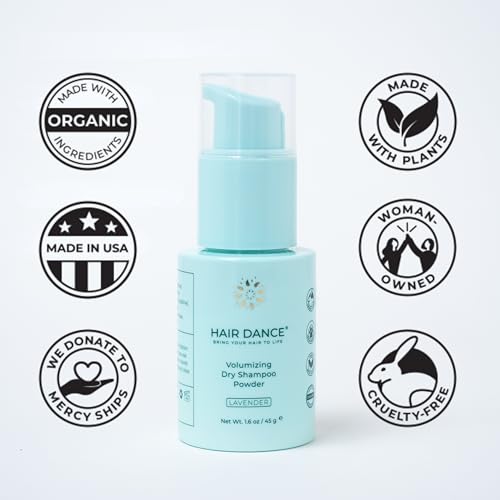 Hair Dance Lavender Dry Shampoo Powder 1.6oz - Organic, Vegan, Non-Aerosol